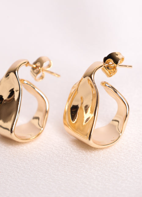 Gold Filled Polished Stud Earring