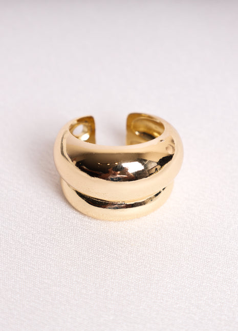 Elegant Chunky Gold Filled Polished Ring