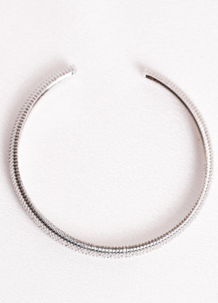 Single Rhodium-Plated bracelet