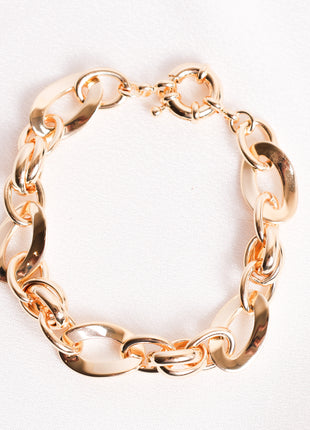 Elegant Polished Gold-Filled Bracelet