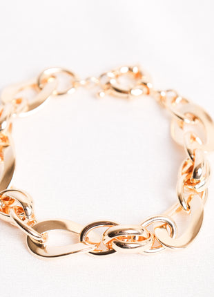 Elegant Polished Gold-Filled Bracelet