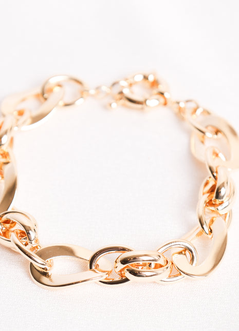 Elegant Polished Gold-Filled Bracelet