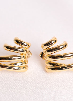 Gold-Filled Polished Stud Earrings