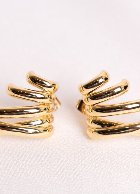Gold-Filled Polished Stud Earrings
