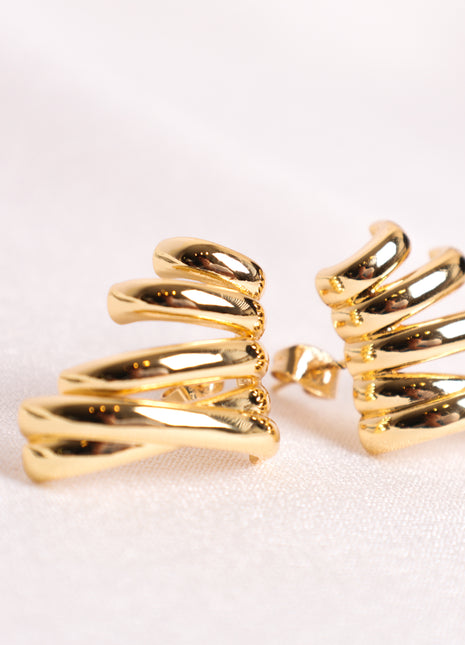 Gold-Filled Polished Stud Earrings